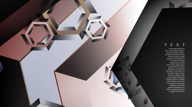 gradyan altıgen şekilli soyut vektör arka planı. arka plan her şey için uygundur. eps 10