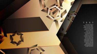 gradyan altıgen şekilli soyut vektör arka planı. arka plan her şey için uygundur. eps 10