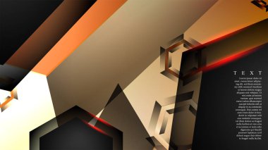 gradyan altıgen şekilli soyut vektör arka planı. arka plan her şey için uygundur. eps 10