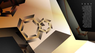 gradyan altıgen şekilli soyut vektör arka planı. arka plan her şey için uygundur. eps 10