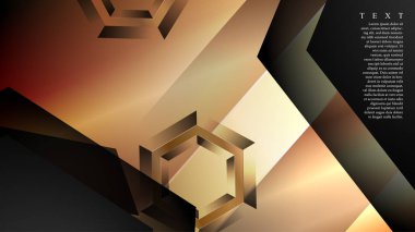 gradyan altıgen şekilli soyut vektör arka planı. arka plan her şey için uygundur. eps 10