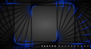 Mavi ışık çizgi gölge koyu gri lüks arka plan