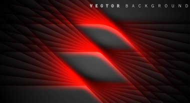 Kırmızı ışık çizgi gölge koyu gri lüks arka plan
