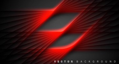 Kırmızı ışık çizgi gölge koyu gri lüks arka plan