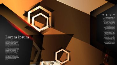 gradyan altıgen şekilli soyut vektör arka planı. arka plan her şey için uygundur. eps 10