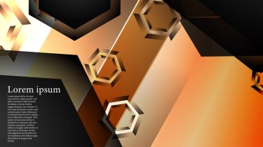 gradyan altıgen şekilli soyut vektör arka planı. arka plan her şey için uygundur. eps 10