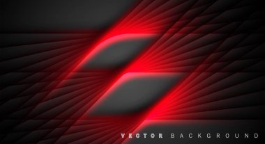 Kırmızı ışık çizgi gölge koyu gri lüks arka plan