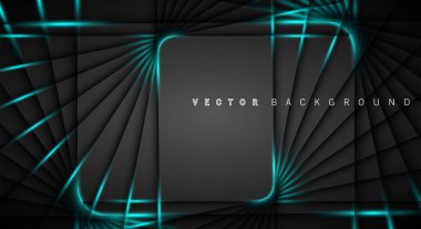 Mavi ışık çizgi gölge koyu gri lüks arka plan