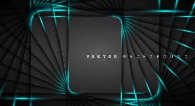 Mavi ışık çizgi gölge koyu gri lüks arka plan