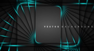 Mavi ışık çizgi gölge koyu gri lüks arka plan