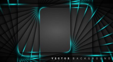 Mavi ışık çizgi gölge koyu gri lüks arka plan