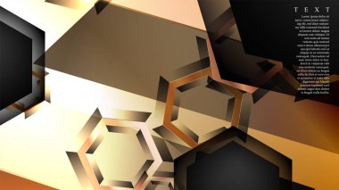 gradyan altıgen şekilli soyut vektör arka planı. arka plan her şey için uygundur. eps 10