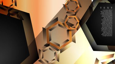 gradyan altıgen şekilli soyut vektör arka planı. arka plan her şey için uygundur. eps 10