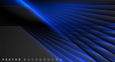 Mavi ışık çizgi gölge koyu gri lüks arka plan