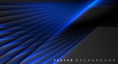 Mavi ışık çizgi gölge koyu gri lüks arka plan