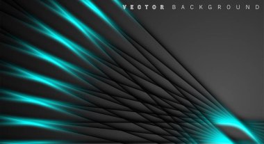 Mavi ışık çizgi gölge koyu gri lüks arka plan