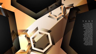 gradyan altıgen şekilli soyut vektör arka planı. arka plan her şey için uygundur. eps 10