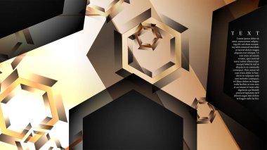 gradyan altıgen şekilli soyut vektör arka planı. arka plan her şey için uygundur. eps 10