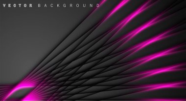 Pembe ışık çizgi gölge koyu gri lüks arka plan