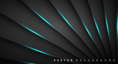 Mavi ışık çizgi gölge koyu gri lüks arka plan