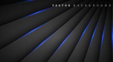 Mavi ışık çizgi gölge koyu gri lüks arka plan