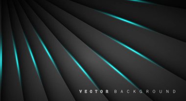 Mavi ışık çizgi gölge koyu gri lüks arka plan