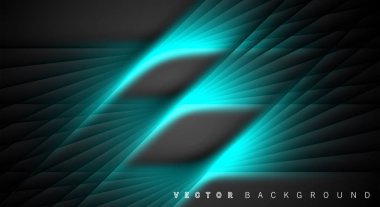 Mavi ışık çizgi gölge koyu gri lüks arka plan