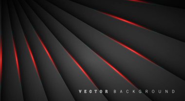 Kırmızı ışık çizgi gölge koyu gri lüks arka plan