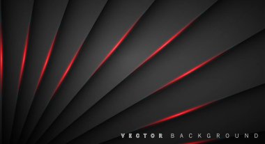 Kırmızı ışık çizgi gölge koyu gri lüks arka plan