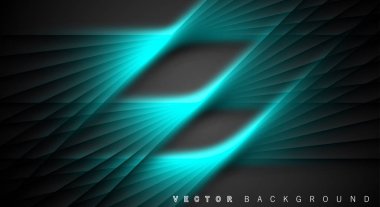 Mavi ışık çizgi gölge koyu gri lüks arka plan