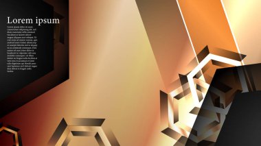 gradyan altıgen şekilli soyut vektör arka planı. arka plan her şey için uygundur. eps 10