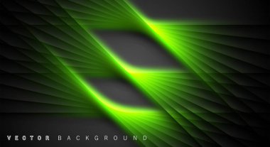 Yeşil ışık çizgi gölge koyu gri lüks arka plan