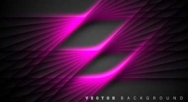 Pembe ışık çizgi gölge koyu gri lüks arka plan