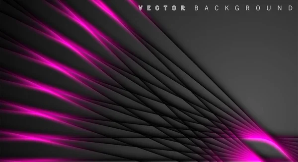 Rosa Licht Linie Schatten dunkelgrau Luxus Hintergrund — Stockvektor