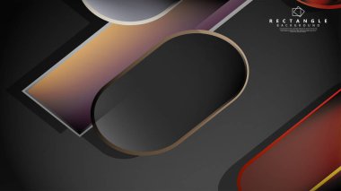 Soyut arka plan Tuğla ve taş renklerde yuvarlak dikdörtgen