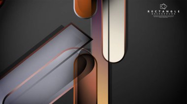 Soyut arka plan Tuğla ve taş renklerde yuvarlak dikdörtgen