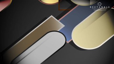 Soyut arka plan Tuğla ve taş renklerde yuvarlak dikdörtgen