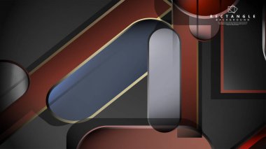 Soyut arka plan Tuğla ve taş renklerde yuvarlak dikdörtgen