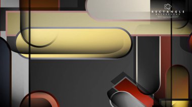 Soyut arka plan Tuğla ve taş renklerde yuvarlak dikdörtgen