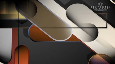 Soyut arka plan Tuğla ve taş renklerde yuvarlak dikdörtgen