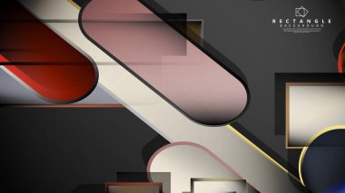 Soyut arka plan Tuğla ve taş renklerde yuvarlak dikdörtgen