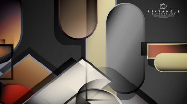 Soyut arka plan Tuğla ve taş renklerde yuvarlak dikdörtgen