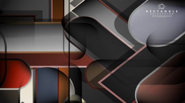 Soyut arka plan Tuğla ve taş renklerde yuvarlak dikdörtgen