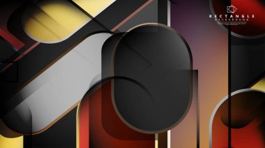 Soyut arka plan Tuğla ve taş renklerde yuvarlak dikdörtgen