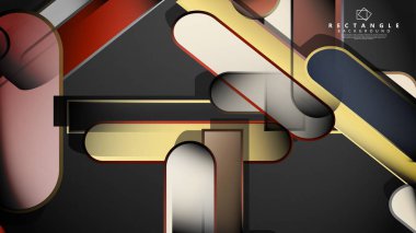 Soyut arka plan Tuğla ve taş renklerde yuvarlak dikdörtgen