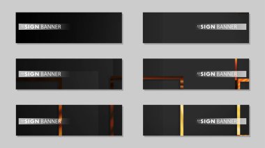 kare afiş vektör koleksiyonu. ahşap degrade renk kompozisyonu