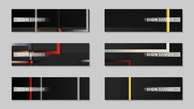 kare afiş vektör koleksiyonu. taş ve tuğla gradyan renk kompozisyonu