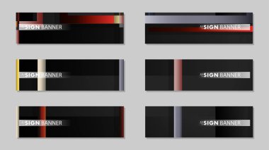 kare afiş vektör koleksiyonu. taş ve tuğla gradyan renk kompozisyonu