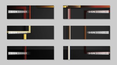 kare afiş vektör koleksiyonu. taş ve tuğla gradyan renk kompozisyonu