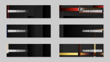 kare afiş vektör koleksiyonu. taş ve tuğla gradyan renk kompozisyonu
